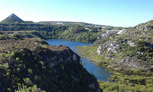 Views over Carglaze China Clay works